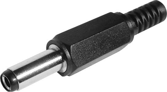 Photo of a 2.5mm pin long shaft DC line plug.
