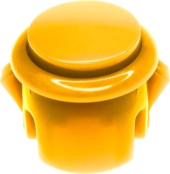 Photo of a 30mm diameter yellow arcade push button switch.