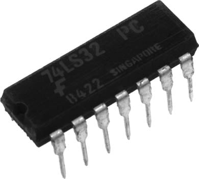 Photo of a quad 2 input positive OR gate.