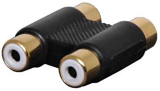 2 RCA Socket To 2 RCA Socket Adapter jpg