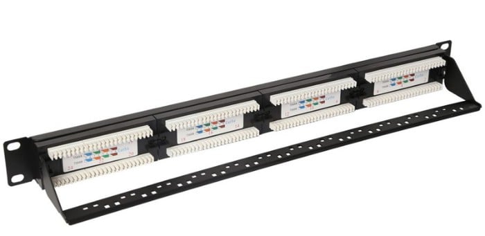 VIP Vision 24 Port CAT5e Patch Panel for Data Cabinets (1U) jpg