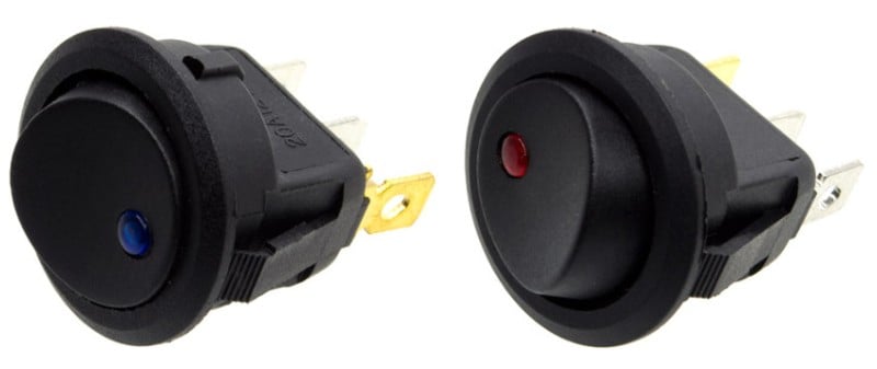 Round Rocker Switches 20A 12VDC jpg