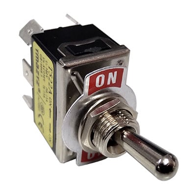 15A Toggle Switch DPDT On-On Spade Term