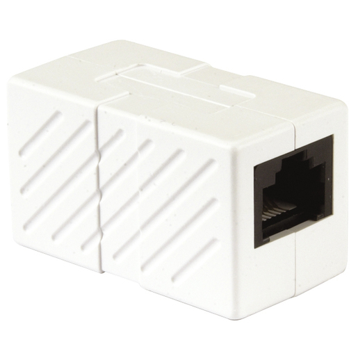 White cubic object that has a Cat 5 cable inlet