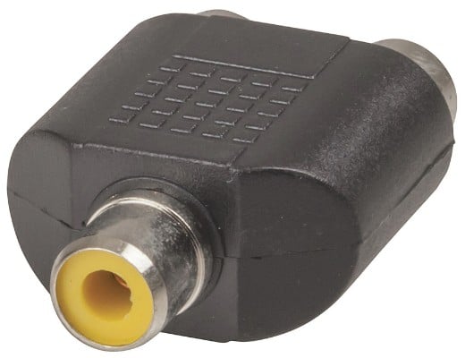 RCA Socket to 2 X RCA Socket Adaptor jpg