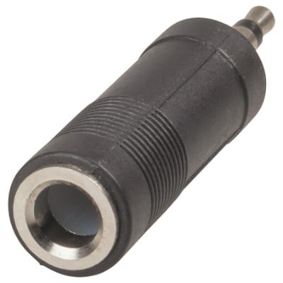 3.5mm Mono Plug to 6.5mm Stereo Socket Adapter jpg