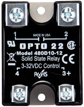 480D10-12 Solid State Relay Opto22 Top