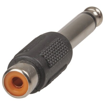 6.5mm Mono Plug to RCA Socket Adaptor jpg