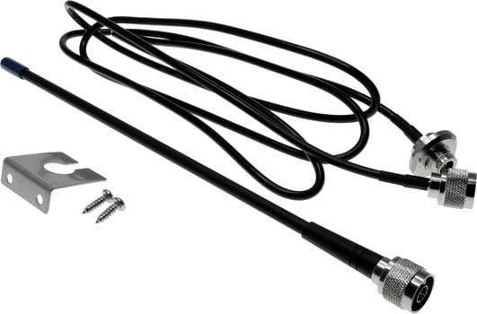 Photo of an AARC 433MHz 4.5dBi antenna with 2m cable & N connector.