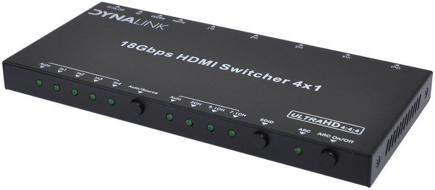 4 Way 4K HDMI Switch with Audio Extractor
