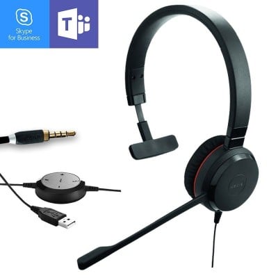 Jabra Evolve 30 II MS Black USB-A Mono Headset jpg