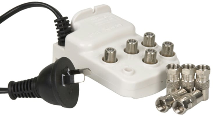 Kingray 4 way splitter amplifier