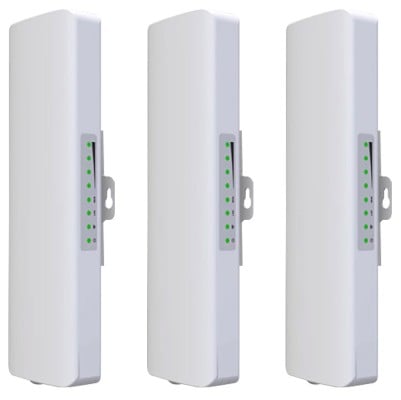 3 x Preconfigured 900Mbps 5.8GHz Wireless Bridge jpg