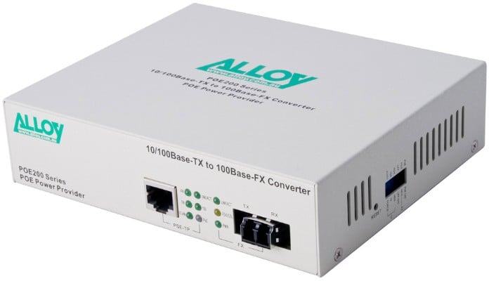 Alloy POE200LC PoE PSE Fast Ethernet Media Converter jpg