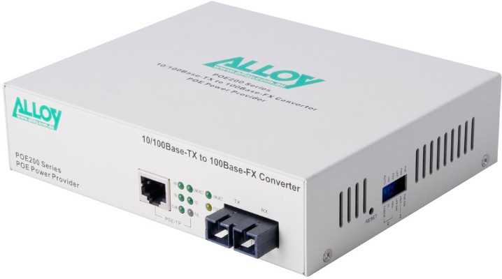 Alloy POE200SC.20 PoE PSE Fast Ethernet Media Converter jpg
