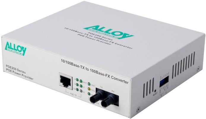 Alloy POE200ST PoE PSE Fast Ethernet Media Converter jpg