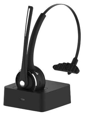 Rechargeable Bluetooth 5.0 Headset with Charging Cradle jpg
