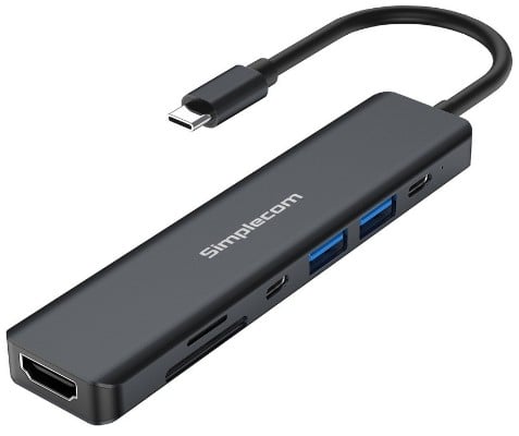 Simplecom CH570 USB-C 7-in-1 Multiport Adapter Hub jpg