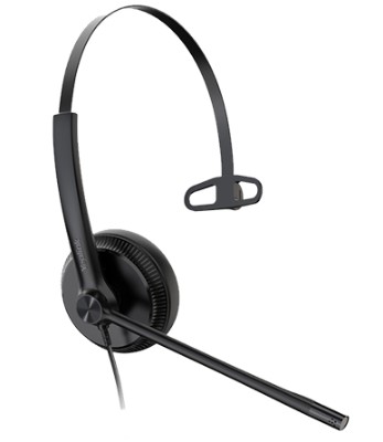 Yealink TEAMS-UH34L-M Professional USB Wired Headset, TEAMS Certified, Single Foam Earpiece jpg
