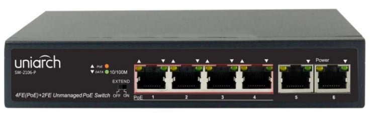 Uniarch 6-Port PoE Switch