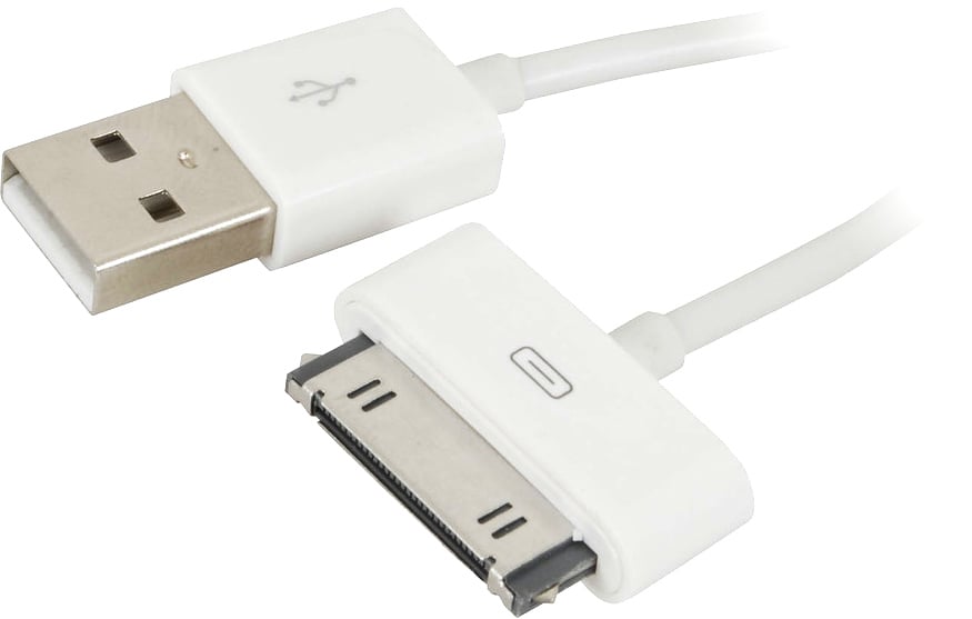 Photo of a USB charge/synch lead for iPod.