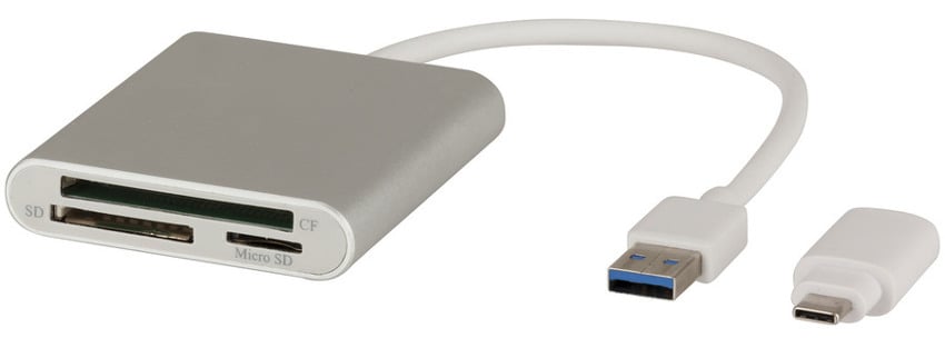 USB Multi Card reader with Type C Adaptor
