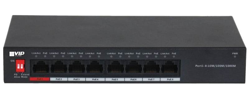 8 Port Unmanaged Gigabit Hi-PoE Ethernet Switch jpg