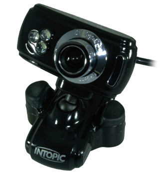 Webcam with Built-in Microphone