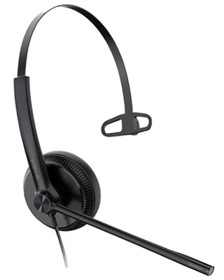 Yealink TEAMS-UH34SE-M USB Wired Headset, TEAMS Certified, Single Earpiece