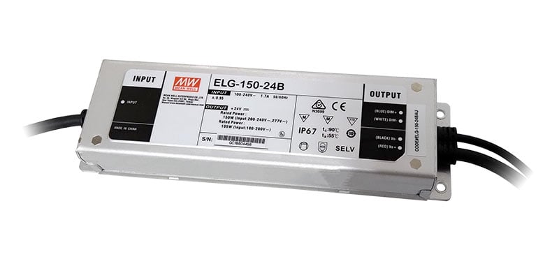 24V Dimmable LED Power Supply 6.25A 150W
