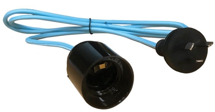1.5m E27 Lamp Holder Cable (With Australian Plug) jpg