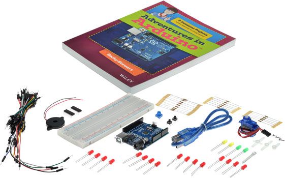 ‘Adventures in Arduino’ Uno Starter Kit