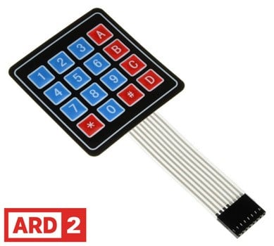 Arduino Compatible ARD2 4X4 Keypad Membrane Switch