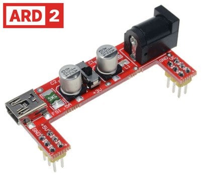 Arduino Compatible ARD2 Breadboard Power Supply 3.3/5.0V