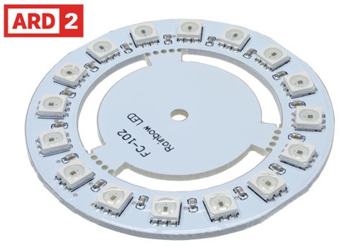 Arduino Compatible ARD2 WS2812 Neopixel Digital RGB 16 LED Ring