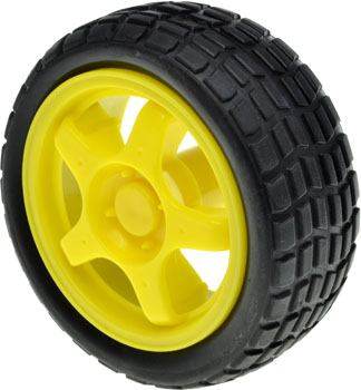 Yellow Plastic Mag Wheel Soft Tyre