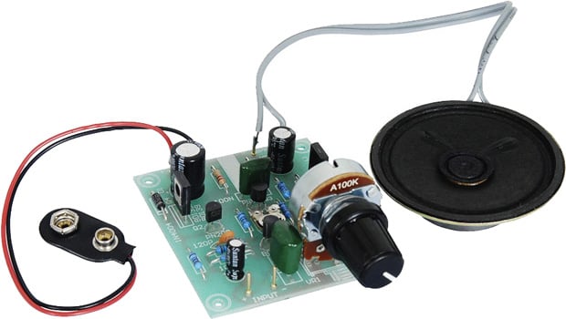 Compact Audio Amplifier Kit Assembled