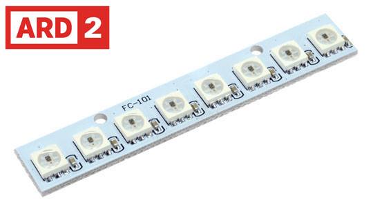 Digital WS2812 RGB x 8 LED Light Module for Raspberry Pi, Arduino etc