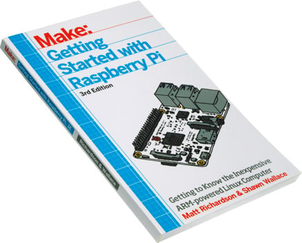 Photo of the Getting Started with Raspberry Pi book.