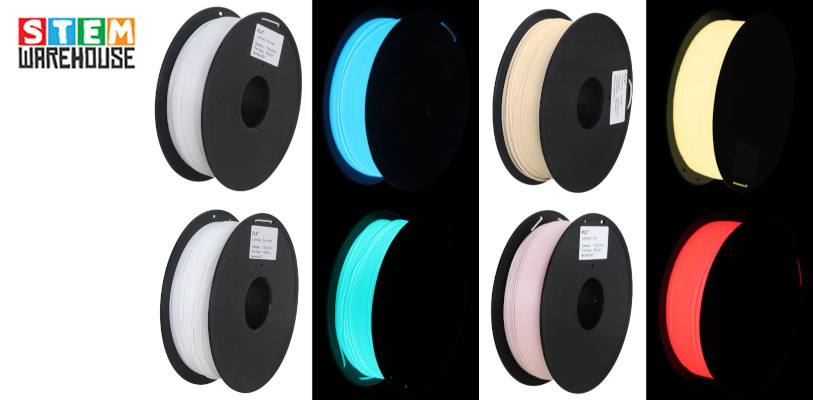Glow In The Dark Filament PLA 1.75mm 1KG Reels