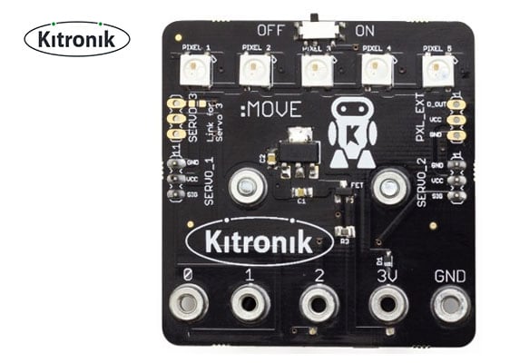 Kitronik Servo:Lite Board for :MOVE Mini
