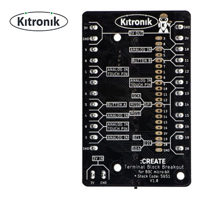 Kitronik Terminal Block Breakout for BBC Micro:bit