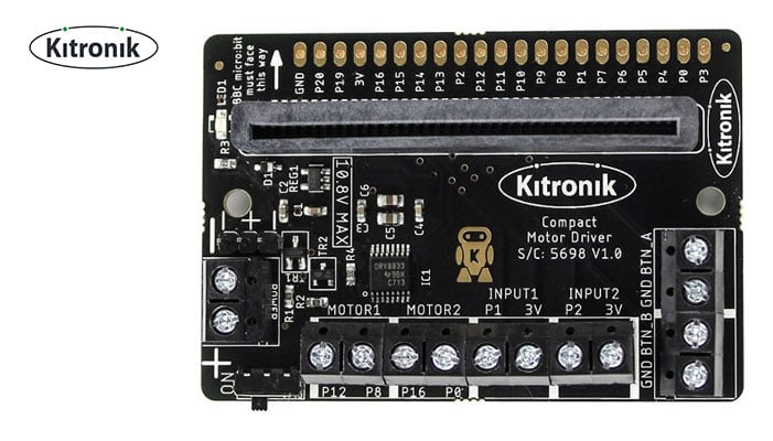 Kitronik Compact Motor Driver Board for the BBC Micro:bit