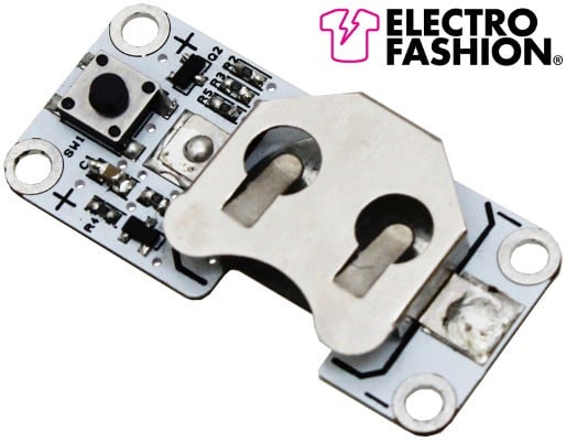 Electro-Fashion Latching Switch Coin Cell Holder jpg