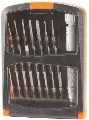 Long Bit Screwdriver Set 22 Piece with Case