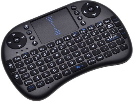 Mini Wireless Keyboard with Touchpad for Raspberry Pi (Black) 2.4GHz RF