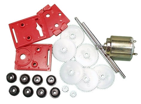 Photo of a motor-gearbox set.
