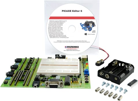 Photo of a Picaxe Ultimate Experimenter Board bundle.