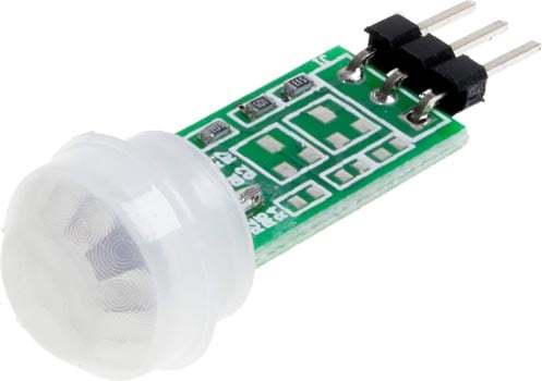 Photo of a PIR digital movement sensor module.