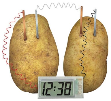 Potato Powered Clock Kit